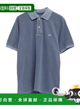 ERL 男士T恤 ERL10T0041 SS2025 蓝色 短袖Polo衫