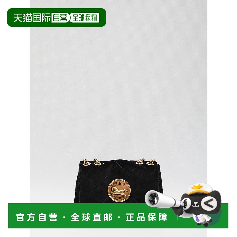 1h可退 CHLOÉ 女士手提包 CH25AS585P90001 AW2025 黑色 Chloe He