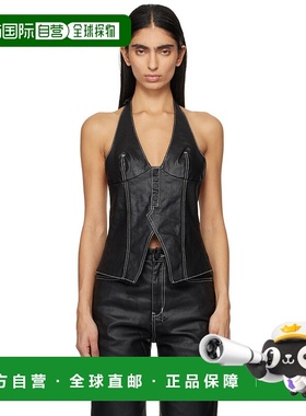 1h可退 潮奢 Ksubi 女士 黑色 Valentina Halter Slicker 上装 WP