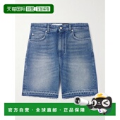 潮奢 Ibiza LOEWE 男士 1h可退 罗意威 Paula 直筒磨破牛仔短