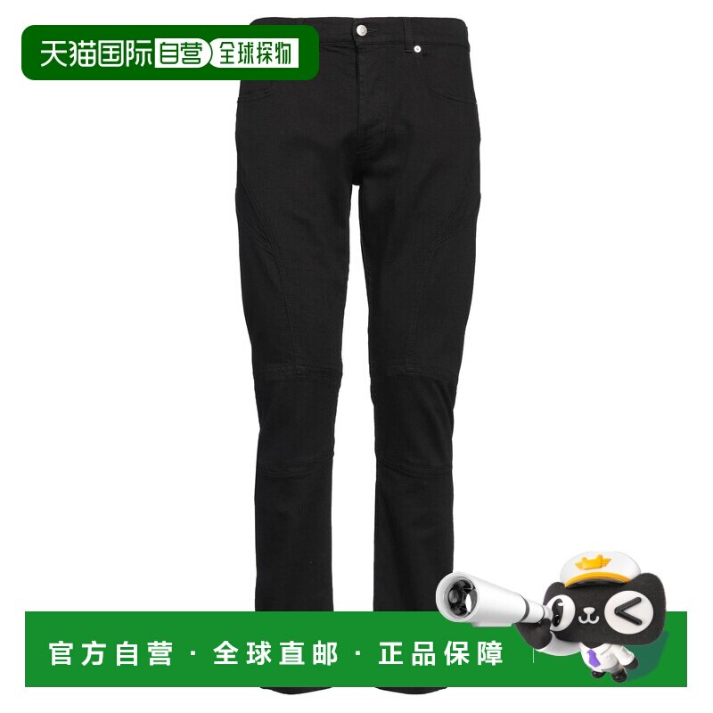 mcqueen 亚历山大 麦昆 男士 直筒裤 black黑色 舒适时尚牛仔裤