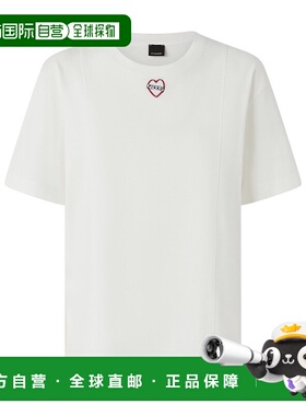 PINKO 女士T恤 105665A2IBZ05 AW2025 白色 圆领T恤短袖