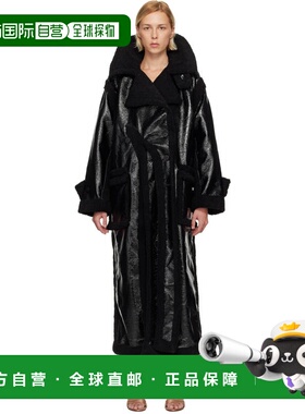 1h可退 潮奢 Ottolinger 女士 黑色 Oversized Split 人造毛皮大