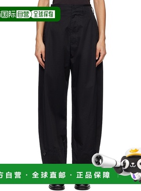 1h可退 潮奢 Lemaire 女士 黑色 Soft Volume 长裤 PA1182LF1207