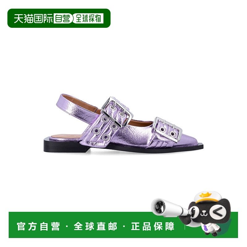 GANNI 女士休闲鞋 S28744926476 SS2025 紫色 属感芭蕾平底鞋,运动鞋new,运动休闲鞋,淘宝优惠券,粉丝福利购,淘宝优惠卷