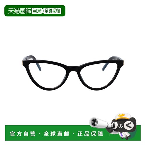 SAINT LAURENT 女士眼镜 SLM138001 SS2026 黑色 徽标平光镜