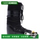 黑色 MOON 系带雪地靴 1401680N001 AW2025 BOOT 女士雪地靴