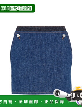 FENDI 女士牛仔裤 FLP850AT1AF1PNC AW2024 蓝色 两色牛仔短裤