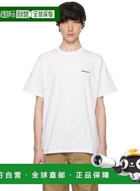 1h可退 潮奢 CARHARTT WIP 男士 白色 Script Embroidery T 恤 I0