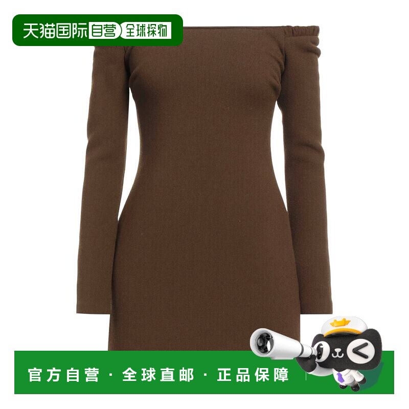 1h可退 潮奢 KHAITE 女士 短款连衣裙 brown棕色 舒适时尚,女装/女士精品,连衣裙,淘宝优惠券,粉丝福利购,淘宝优惠卷