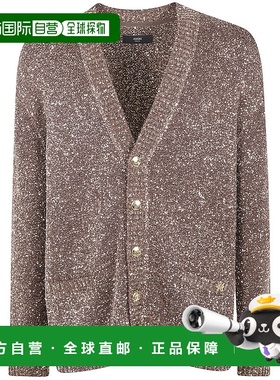 1h可退 AMIRI 男士针织衫 AMKNCD1069DARK AW2025 棕色 