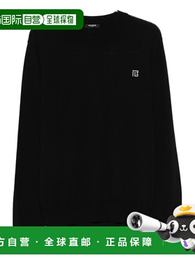 BALMAIN 男士针织衫 GH1KD000KJ53EQU SS2026 黑色 Balmain Sweat