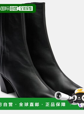 1h可退 潮奢 AQUAZZURA 女士 Francoise 70 皮质短靴