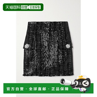 潮奢 高腰半身裙 Balmain 女士 CF1LB031XI07 巴尔曼 1h可退