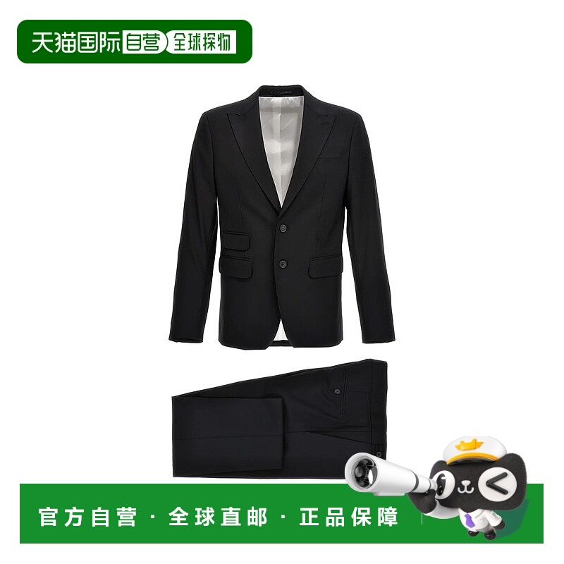 1h可退 DSQUARED2 男士西服 S74FT0420S40320900BLACK SS2025
