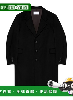 GIVENCHY 男士大衣 BMC090163S001 AW2025 黑色 羊毛大衣西装