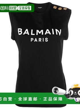 BALMAIN 女士衬衫 CF1ED001BB02EAB CO 黑色 Sleeveless T-shirt