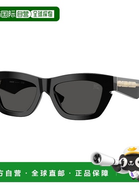 BURBERRY 女士太阳镜 BE4454300187 CO 黑色 几何太阳镜