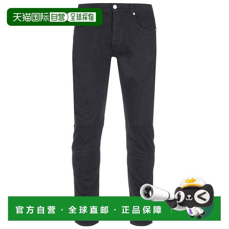 潮奢 mcqueen 亚历山大 麦昆 男士 腰带环牛仔裤 741433QVY49