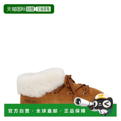 MOON BOOT 女士拖鞋 80D1470090ML06 AW2025 棕色 圆头厚底穆勒鞋