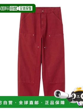 CARHARTT WIP 男士休闲裤  AW2025 I035638H806红色工装裤