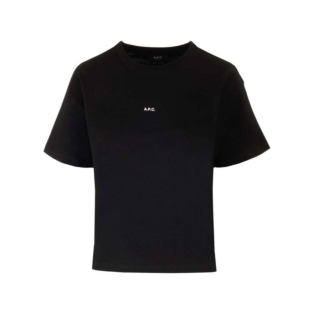 A.P.C. 女士衬衫 COHBWF26387TZC CO 黑色 Cotton crew-neck T-sh
