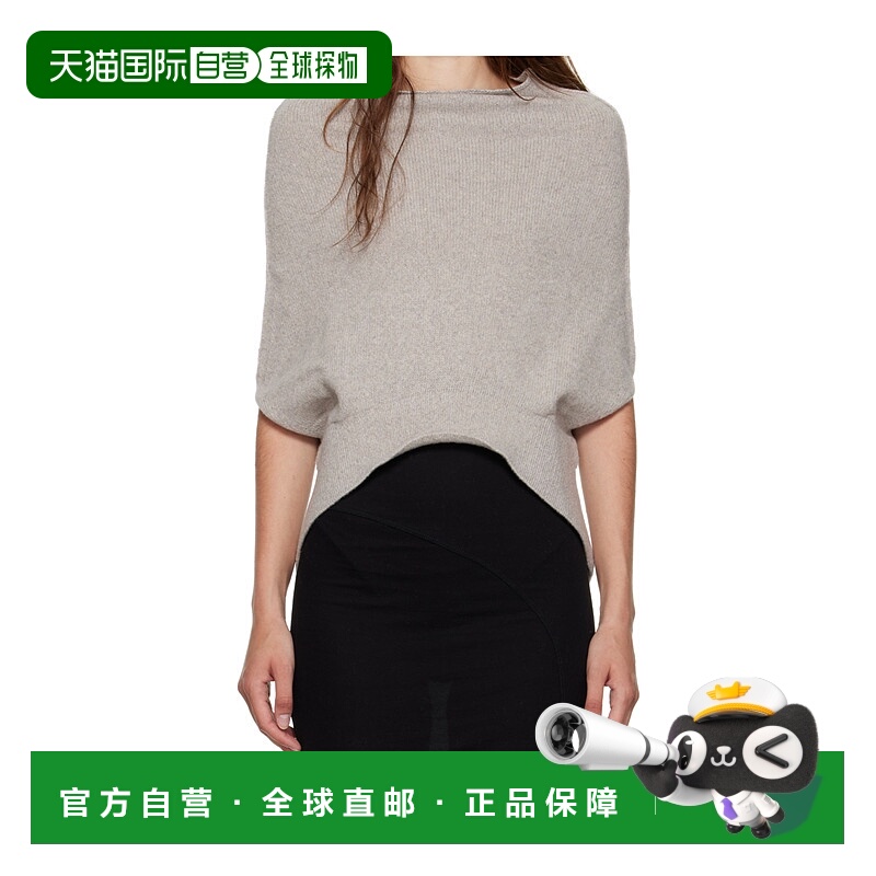 1h可退 RICK OWENS 女士卫衣 RP02E4681WSBR08 AW2025 灰色