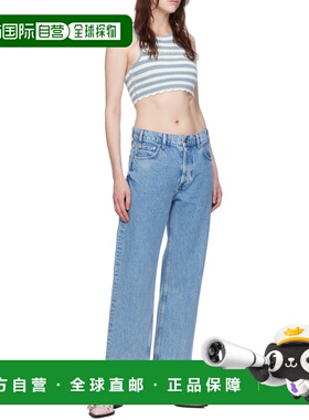 GANNI 女士衬衫 K2262561 AW2024 蓝色 Top crochet Racerback