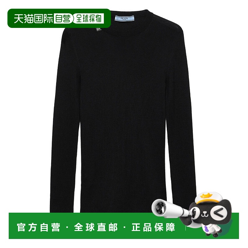 PRADA 女士针织衫 P24Z2C18PXF0002 SS2026 黑色 SUPERFINE WOOL