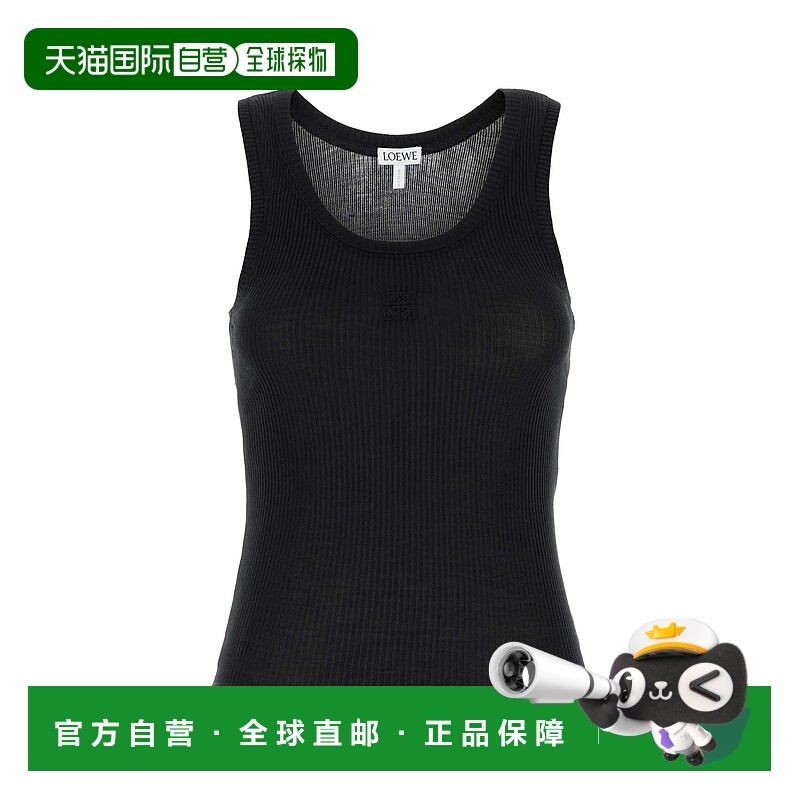 1h可退 LOEWE 女士T恤 S540Y23X46BLACK AW2025 黑色 Loewe T-Shi