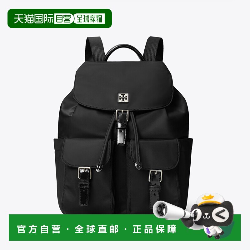 TORY BURCH VIRGINIA 品牌经典徽标 织物 背包双肩包汤丽柏琦 - 实物图