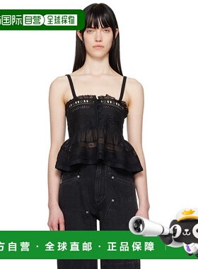 1h可退 潮奢 ISABEL MARANT 女士 黑色 Denys 吊带背心 25PHT0542