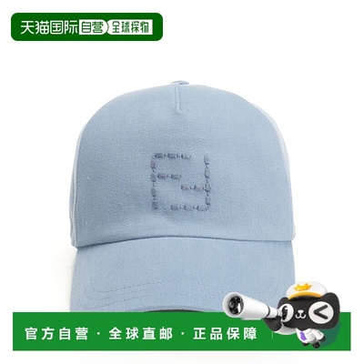FENDI 男士帽子 FXQ768AV92F0GLM AW2025 蓝色 `Ff Stitches` Bas