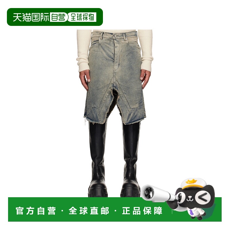 RICK OWENS 男士短裤 RU02E1345DWG76 AW2025 灰色