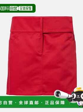 1h可退 潮奢 Courreges 女士 束带迷你半身裙 red红色 舒适时尚