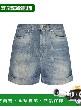 BALMAIN 女士牛仔裤 FF1MA155DF796FC AW2025 灰色 Denim shorts