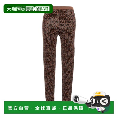 MOSCHINO 女士休闲裤 038077001103 AW2023 棕色 leggings