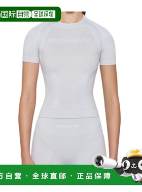 MISBHV 女士衬衫 230W511LIGHTGREY SS2023 白色 正面徽标T恤