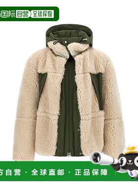 1h可退 潮奢 Sacai 男士 人造毛羊皮大衣 2503854M063外套男装