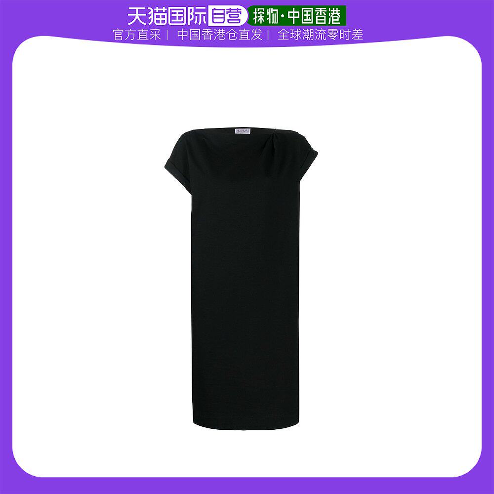 香港直邮潮奢 Brunello Cucinelli 布内罗·古奇拉利 女士黑色一T