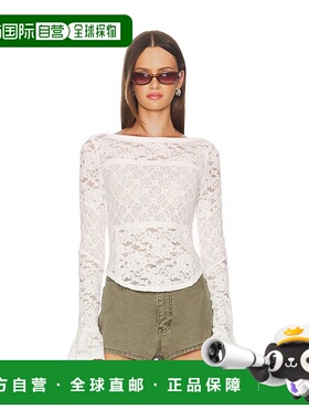 1h可退 潮奢 Free People 自由人 女士 蕾丝分层长袖上衣 OB22915