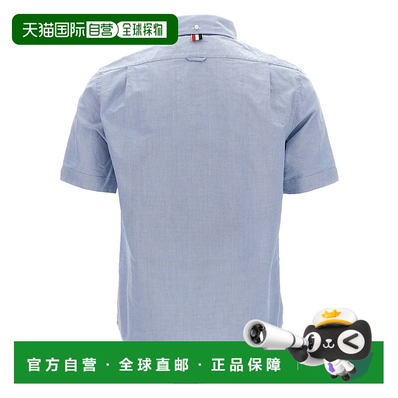 1h可退 THOM BROWNE 男士衬衫 MWS239EF0313480 SS2025 蓝色