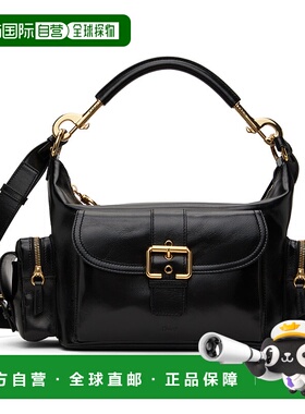 1h可退 潮奢 Chloe 蔻依 女士 黑色中号相机包 CHC24AS533N83