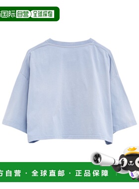 LOEWE 女士卫衣 S359Y22X845140 SS2025 蓝色 短款T恤