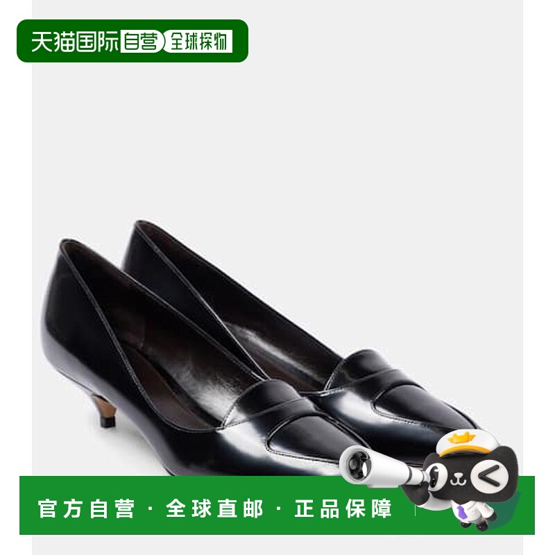 1h可退 潮奢 The Row 女士 Viv 皮质乐福浅口鞋 black黑色 舒适时