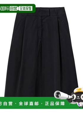 A.P.C. 女士半身裙 COHKUF06453LZA AW2025 黑色 腰带环半身裙