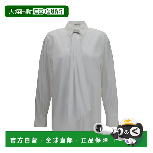 Brunello Cucinelli 布内罗 古奇拉利 女士 monili 装饰衬衫 MP09