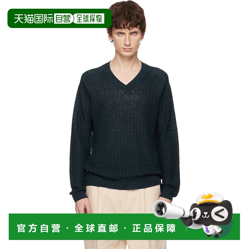 1h可退 潮奢 zegna 杰尼亚 男士 黑色针织衫 UFSL72A9PRDVNKT09