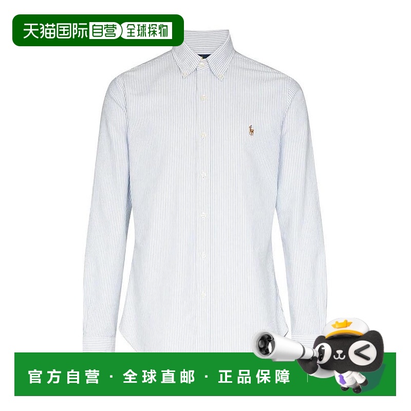 1h可退 polo ralph lauren 男士 衬衫长袖条纹经典