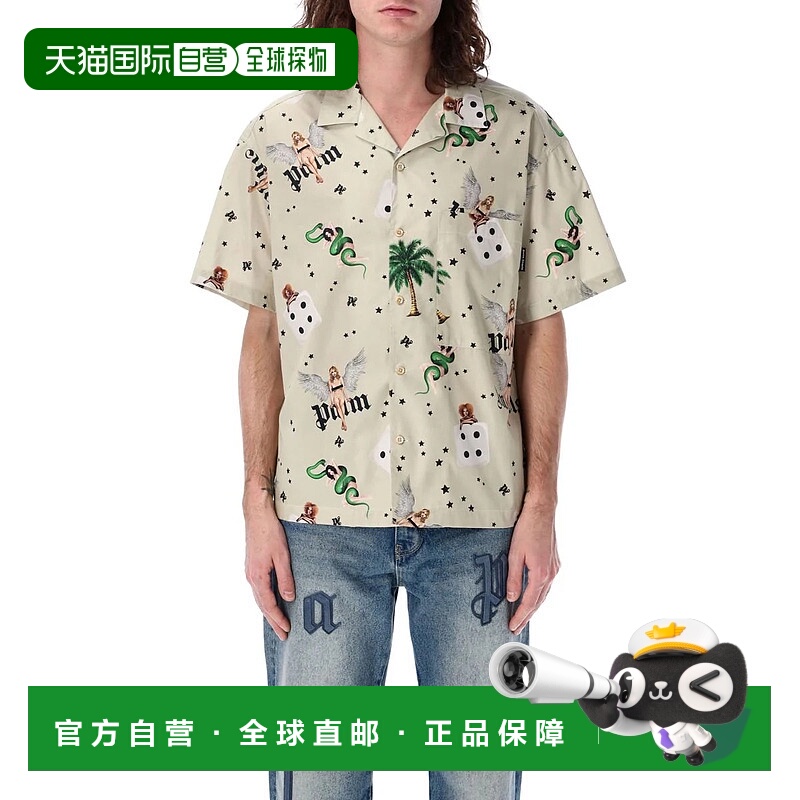 1h可退 PALM ANGELS 男士衬衫 25PPMGG00AS25FAB0050B84